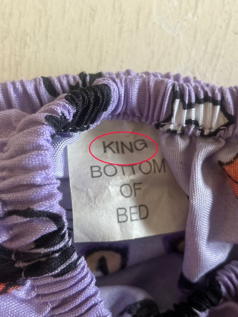 Betsey Johnson Halloween Print KING Fitted Sheet - Picture 6 of 6